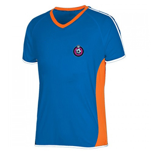 blue football player t-shirt